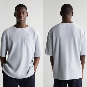 ZARA MEN PLEATED OVERSIZED TOP